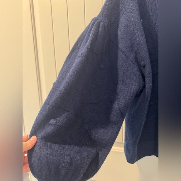 NWT navy bubble sweater - Picture 3 of 4